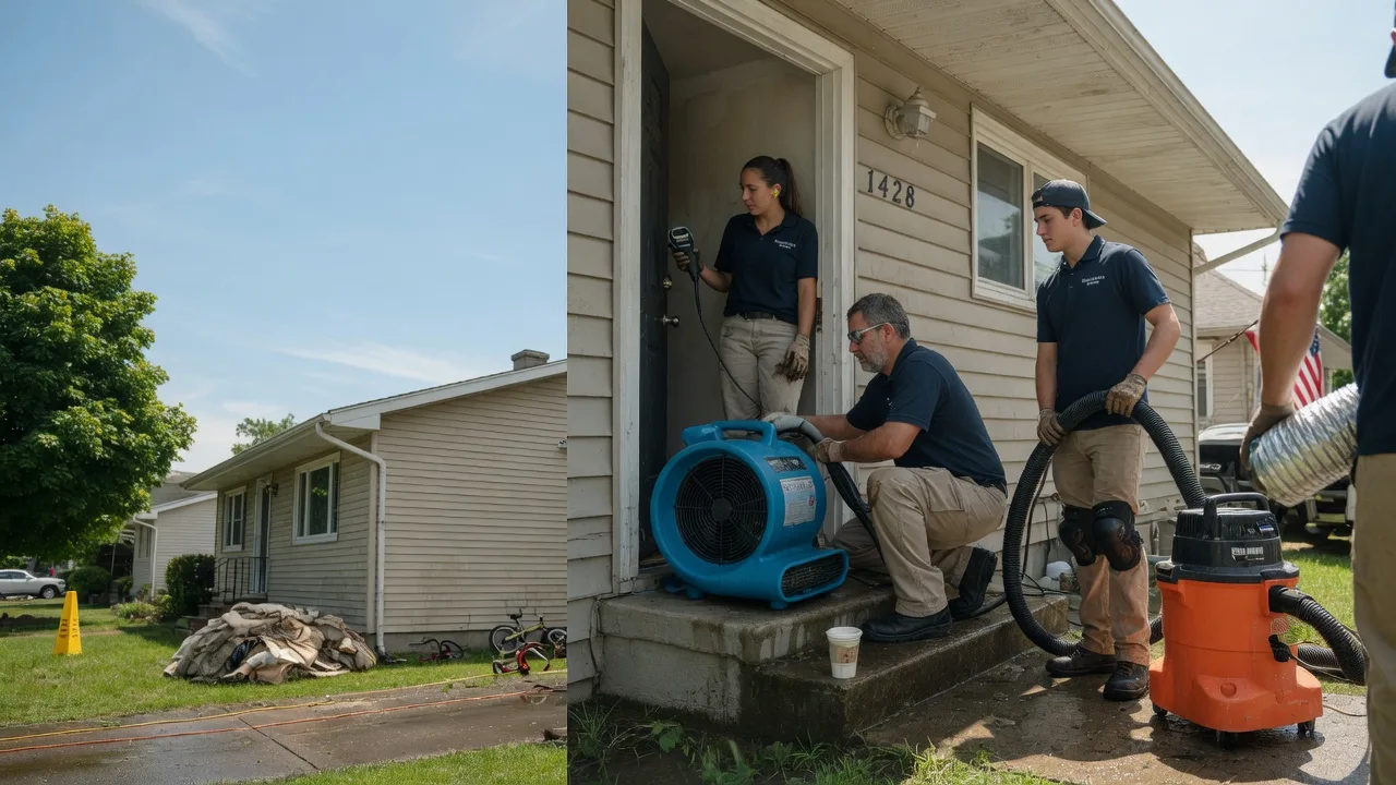 Water Damage Restoration in Farmersville, IL near me